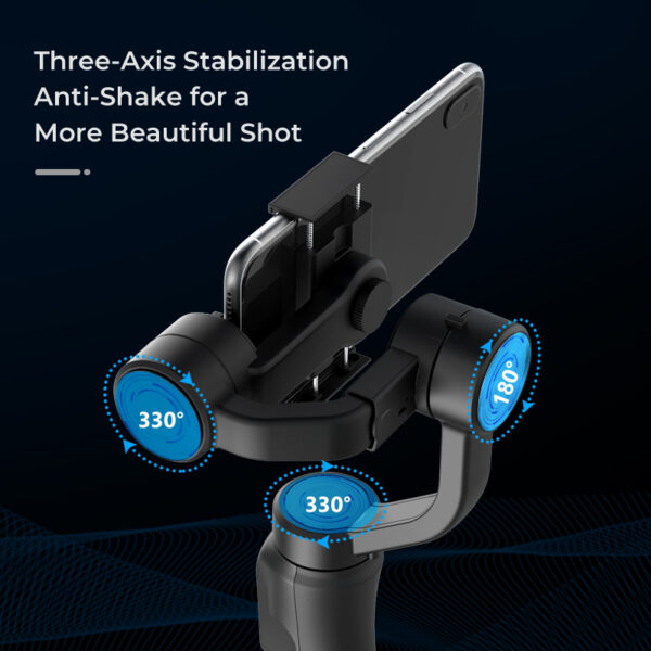 3 Axis Gimbal Handheld Smartphone Stabilizer Cellphone For Action Camera Phone Video Record 4